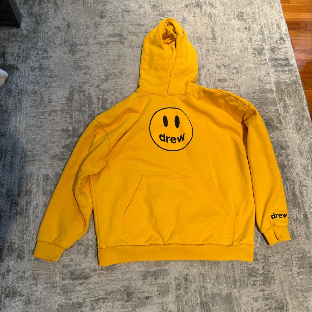 Drew House Yellow Hoodie with Logo